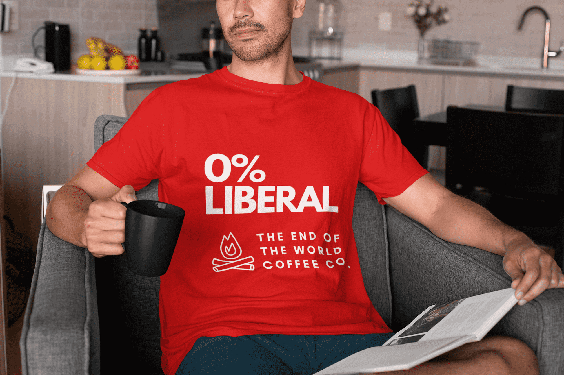 0% Liberal T-Shirt by The End of The World Coffee Co.